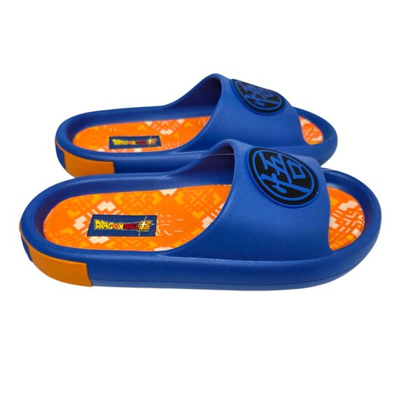 Dragon Ball Z Slides Slip On Sandals Men's Size 7 & 11 Royal Blue Ground Up - Picture 3 of 8